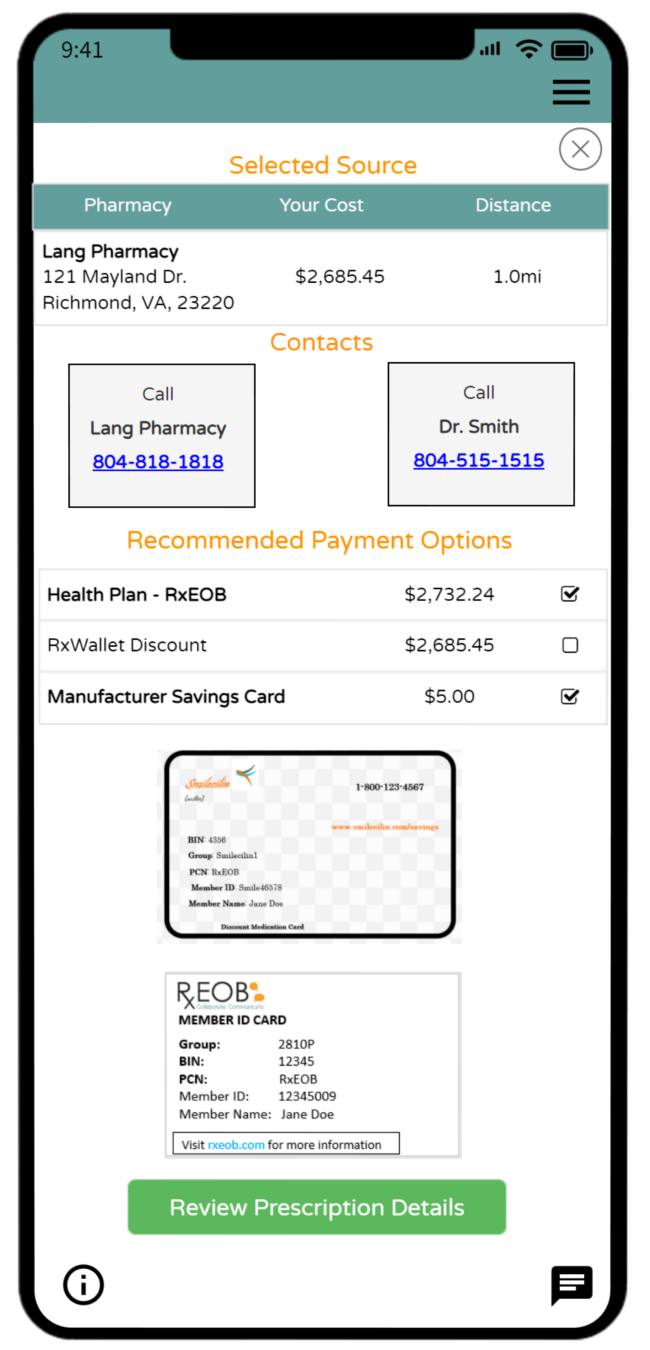 Scripius Rx Wallet RxWallet The Discount Prescription Pharmacy Drug Shopper